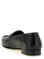 Schwarze Loafer aus Kalbsleder zum Hineinschlüpfen