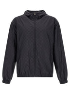 Schwarze Polyamid-Shell-Jacke