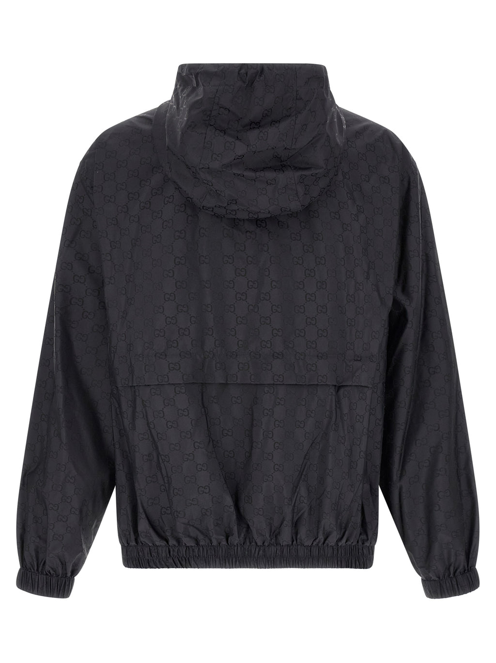 Schwarze Polyamid-Shell-Jacke