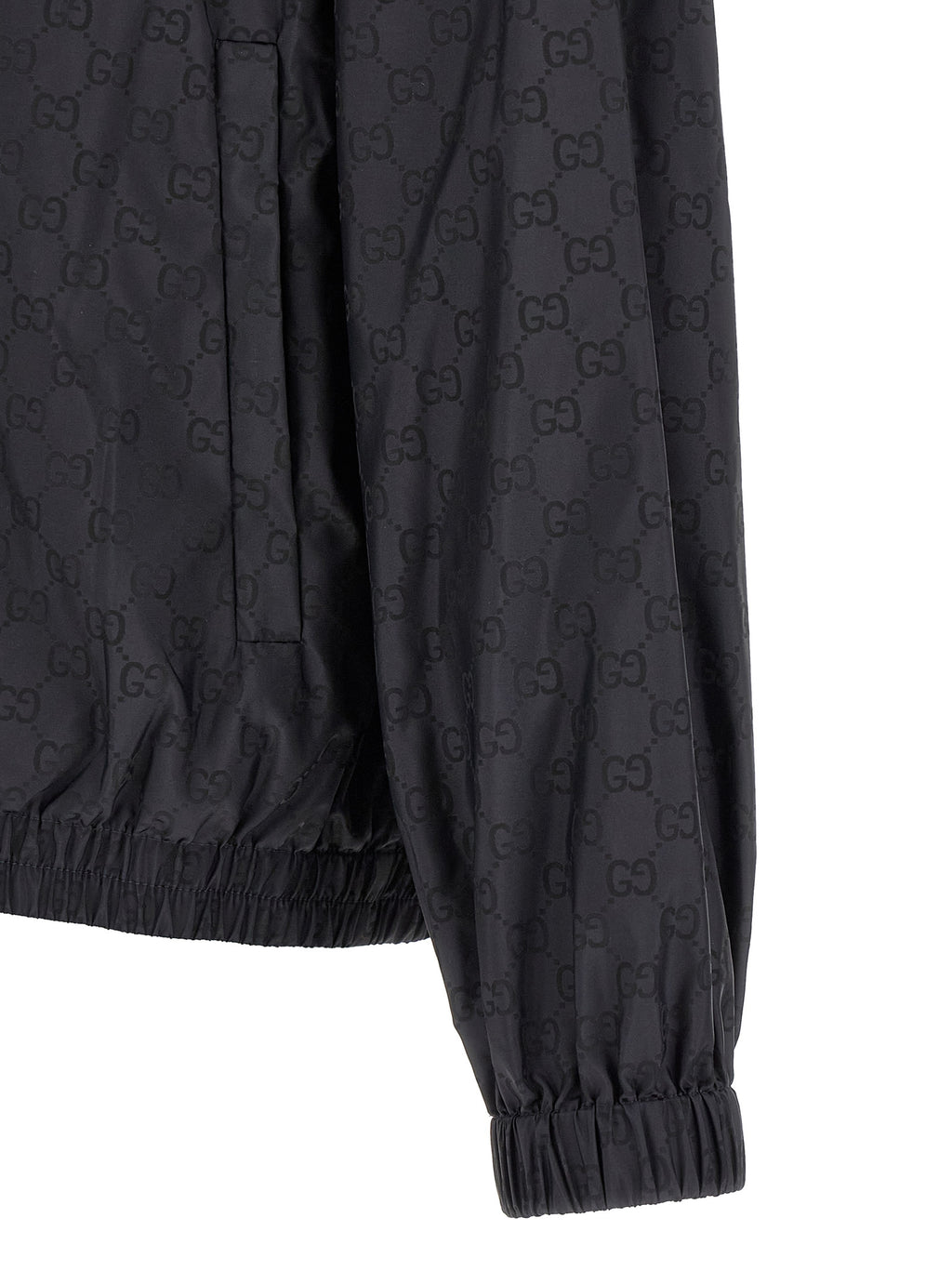 Schwarze Polyamid-Shell-Jacke