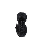 Schwarze Chunky Sneaker aus Polyurethan