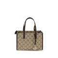 Beige Cotton Shoulder Bag Gucci