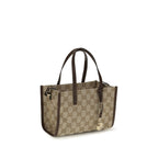 Beige Cotton Shoulder Bag Gucci