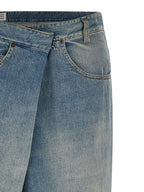Blaue Jeans aus Baumwolle im geraden Schnitt