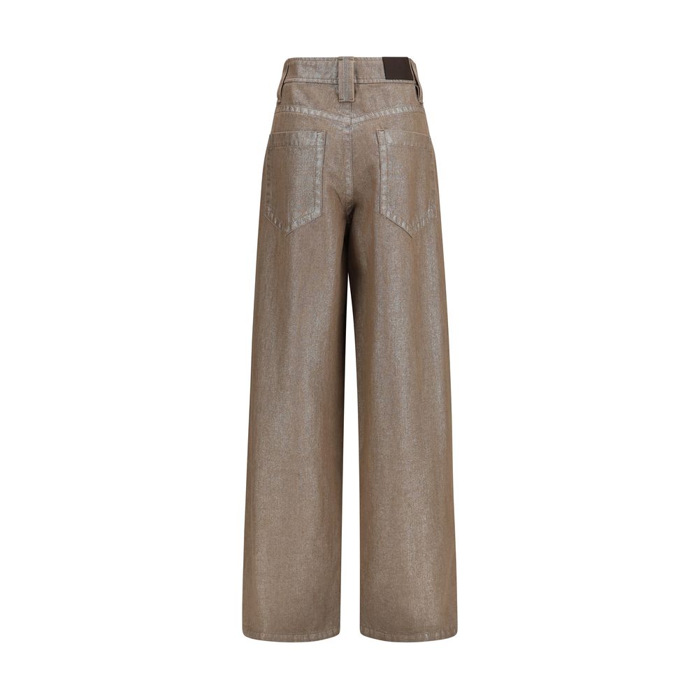 Beige Baumwolljeans Denim Brunello Cucinelli