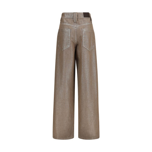 Beige Baumwolljeans Denim Brunello Cucinelli