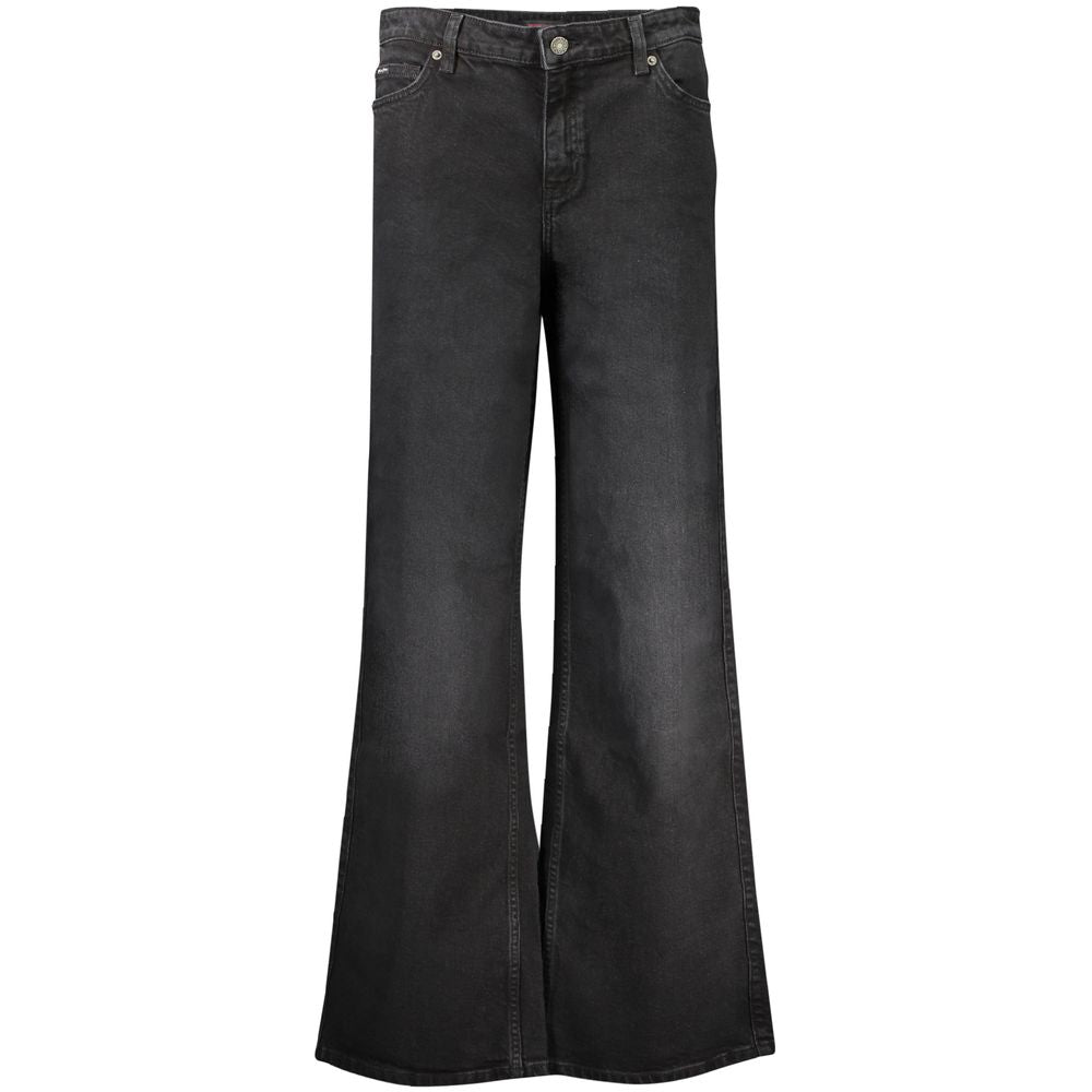 Schwarze Baumwoll-Jeans aus Denim