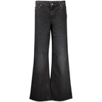 Schwarze Baumwoll-Jeans aus Denim