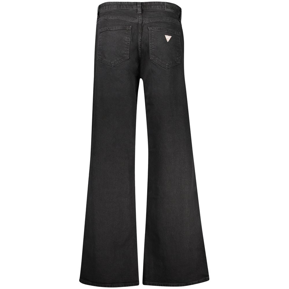 Schwarze Baumwoll-Jeans aus Denim