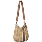 Beige Polyurethane Damen Handtasche