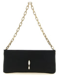 Schwarze Clutch aus Elasthan