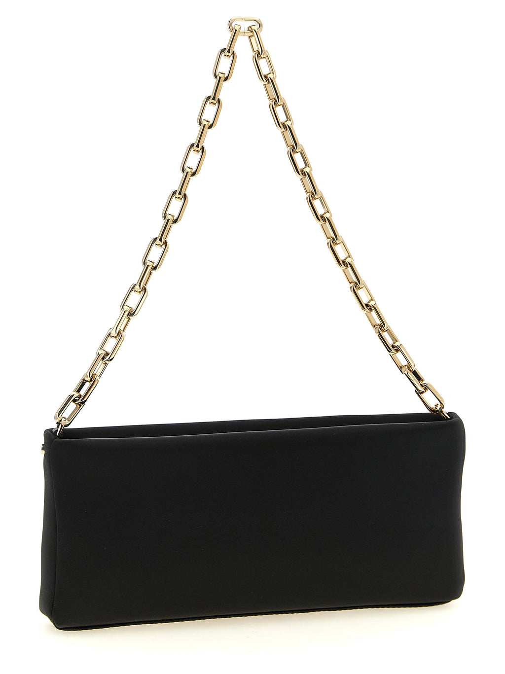 Schwarze Clutch aus Elasthan