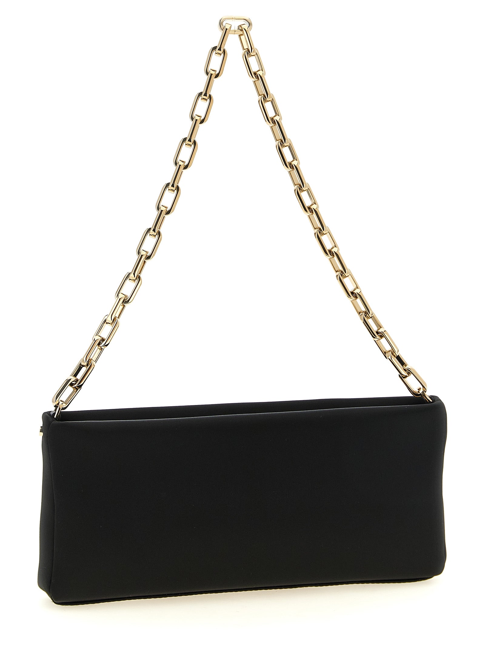 Schwarze Clutch aus Elasthan
