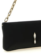 Schwarze Clutch aus Elasthan
