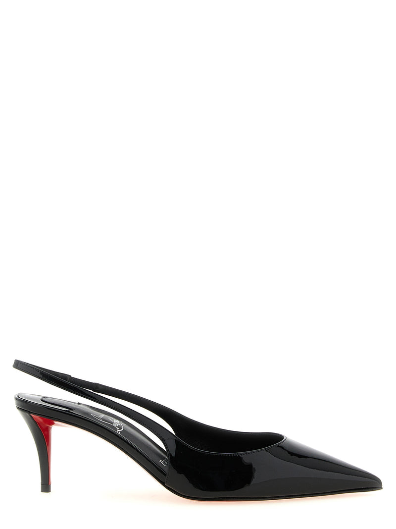 Schwarze Pumps aus Kalbsleder mit mittlerem Absatz Christian Louboutin