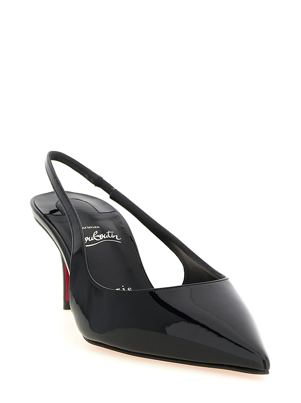 Schwarze Pumps aus Kalbsleder mit mittlerem Absatz