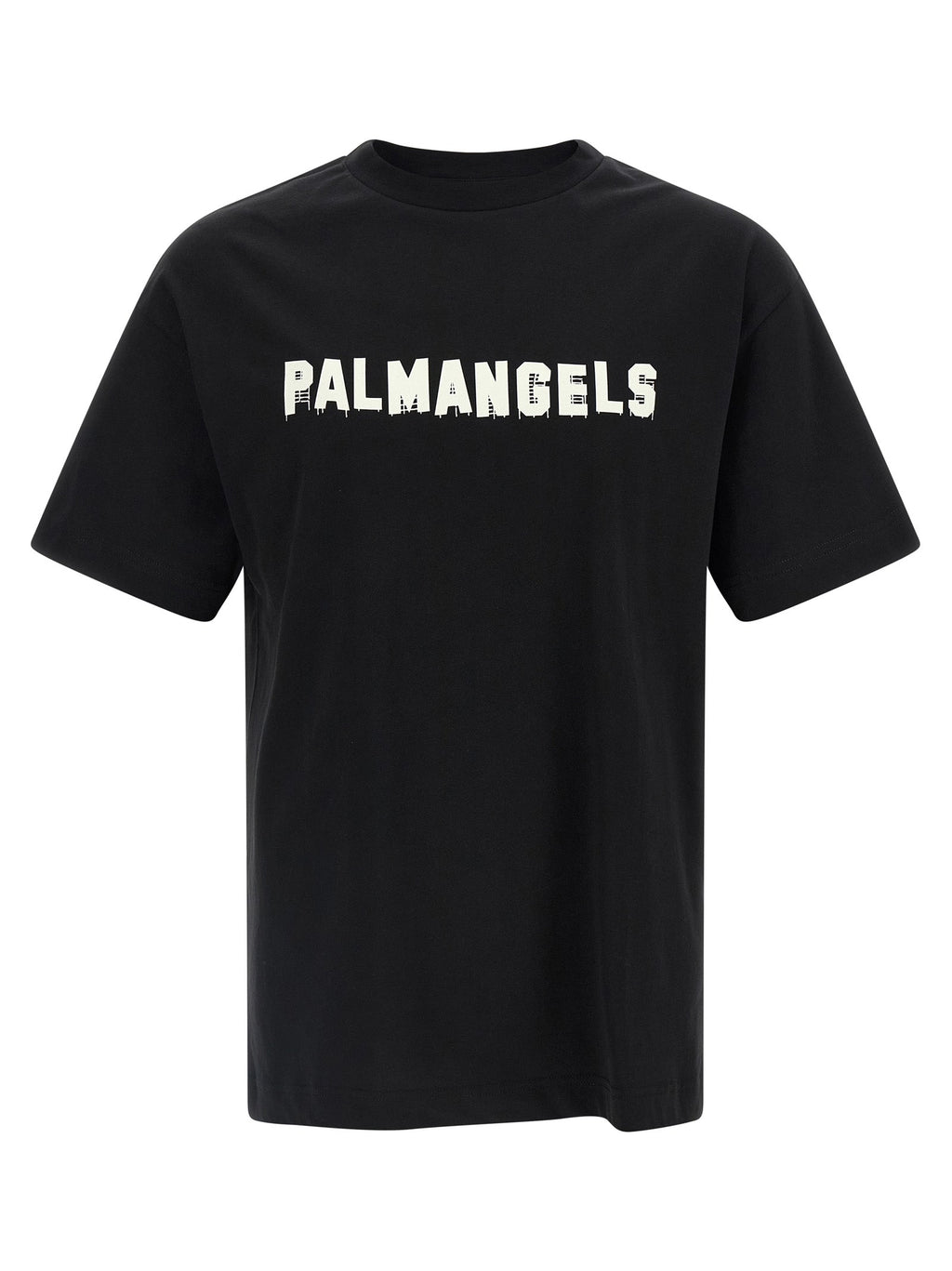 Schwarzes Baumwoll-T-Shirt Palm Angels