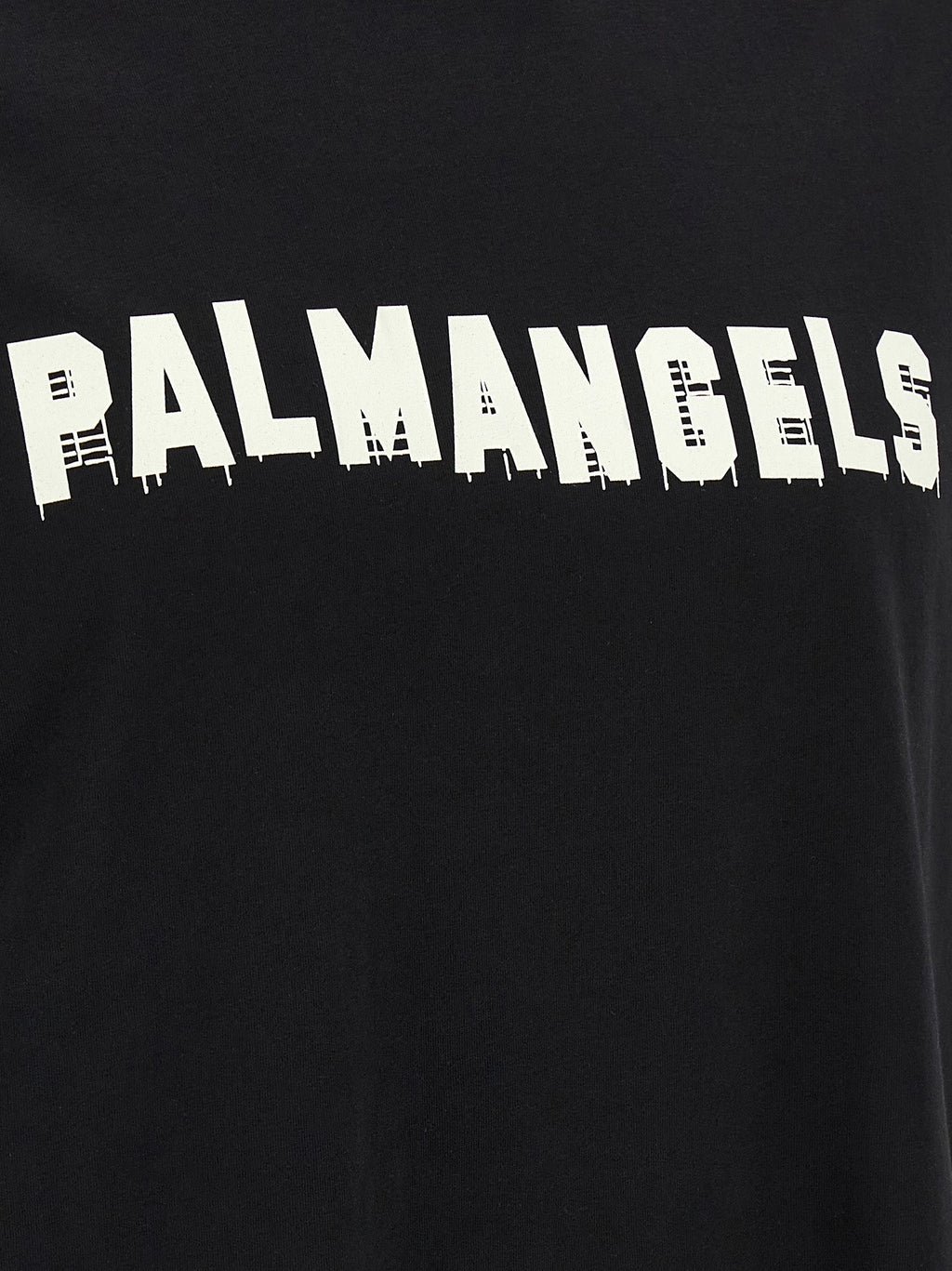 Schwarzes Baumwoll-T-Shirt Palm Angels