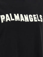 Schwarzes Baumwoll-T-Shirt Palm Angels