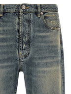 Blaue Jeans aus Baumwolle im geraden Schnitt
