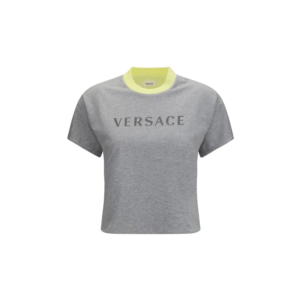 Graues Baumwoll-T-Shirt
