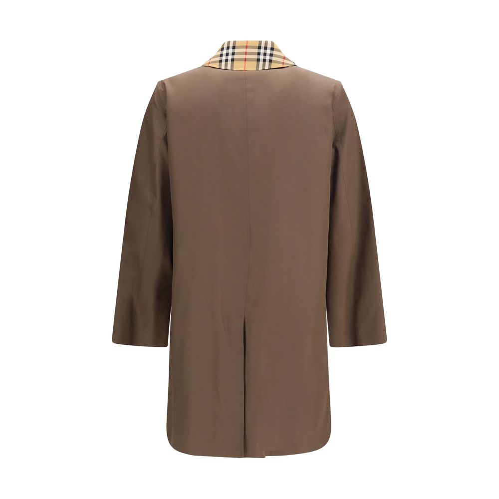 Brauner Baumwollmantel Burberry