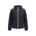 Schwarze Nylon-Shell-Jacke