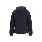 Schwarze Nylon-Shell-Jacke
