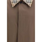 Brauner Baumwollmantel Burberry