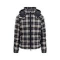 Schwarze Baumwoll-Shell-Jacke