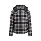 Schwarze Baumwoll-Shell-Jacke