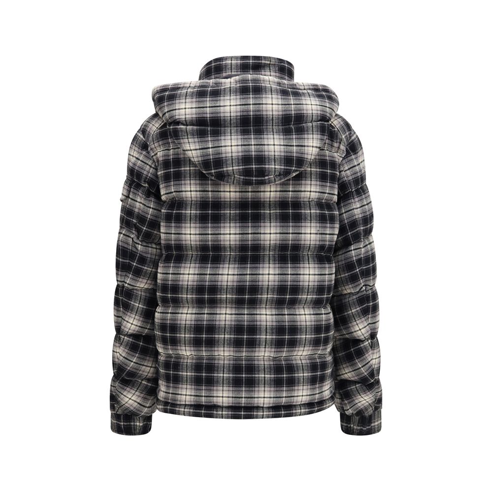 Schwarze Baumwoll-Shell-Jacke