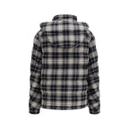 Schwarze Baumwoll-Shell-Jacke