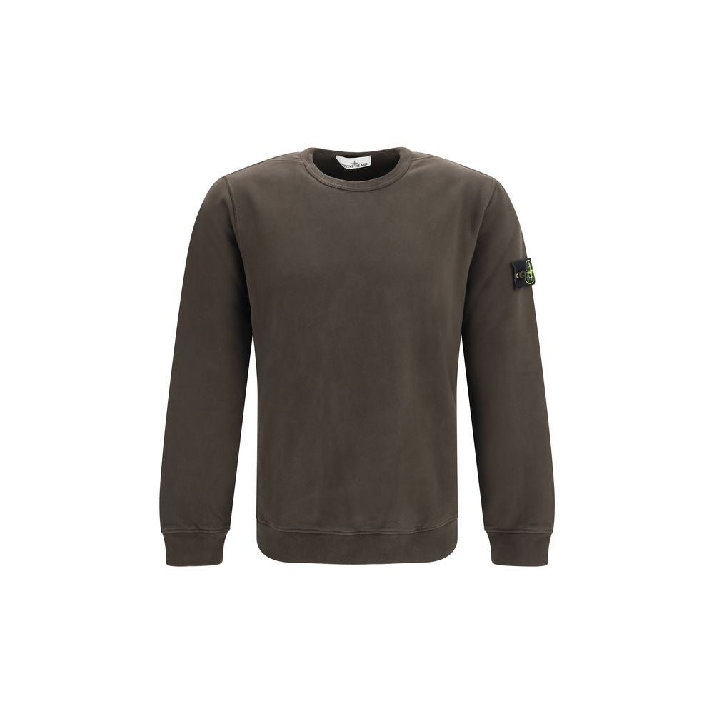 Brauner Baumwoll-Sweatshirt