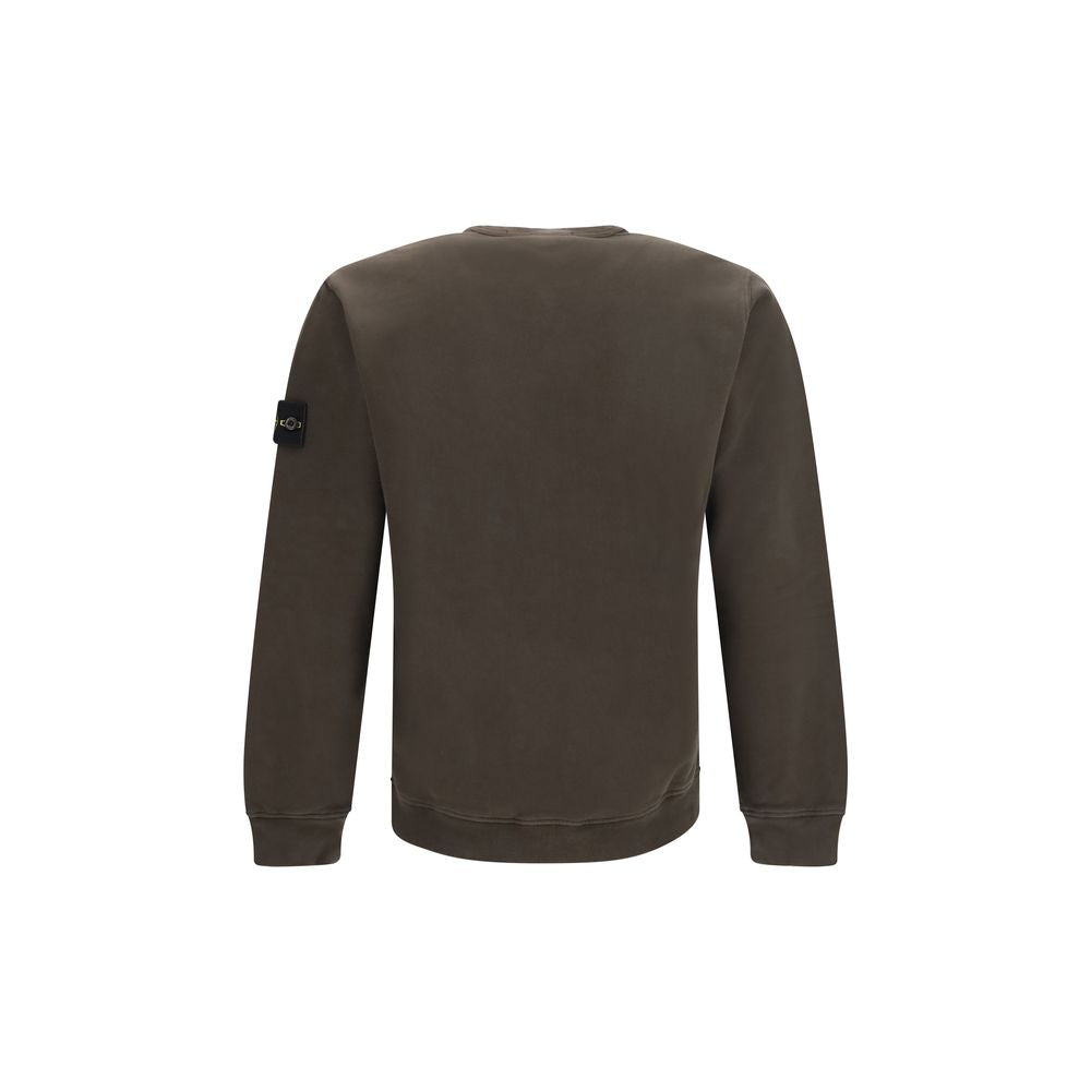 Brauner Baumwoll-Sweatshirt