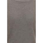 Grauer Kaschmirpullover