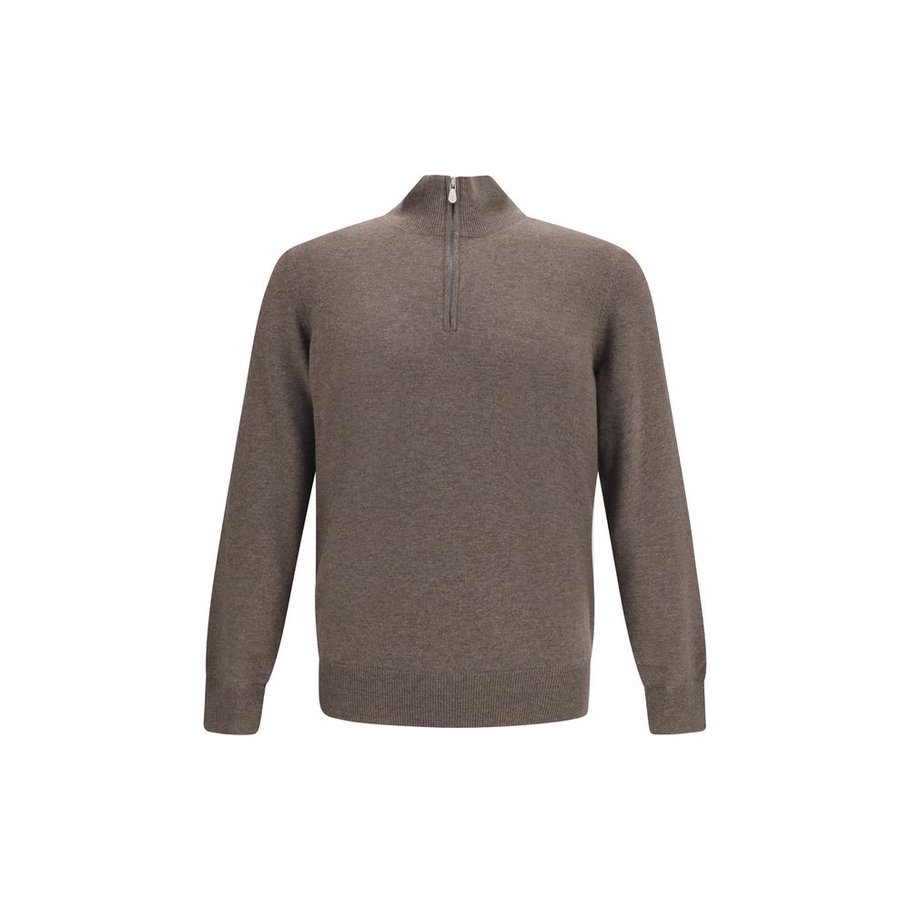 Brauner Kaschmirpullover