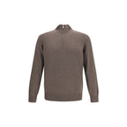 Brauner Kaschmirpullover