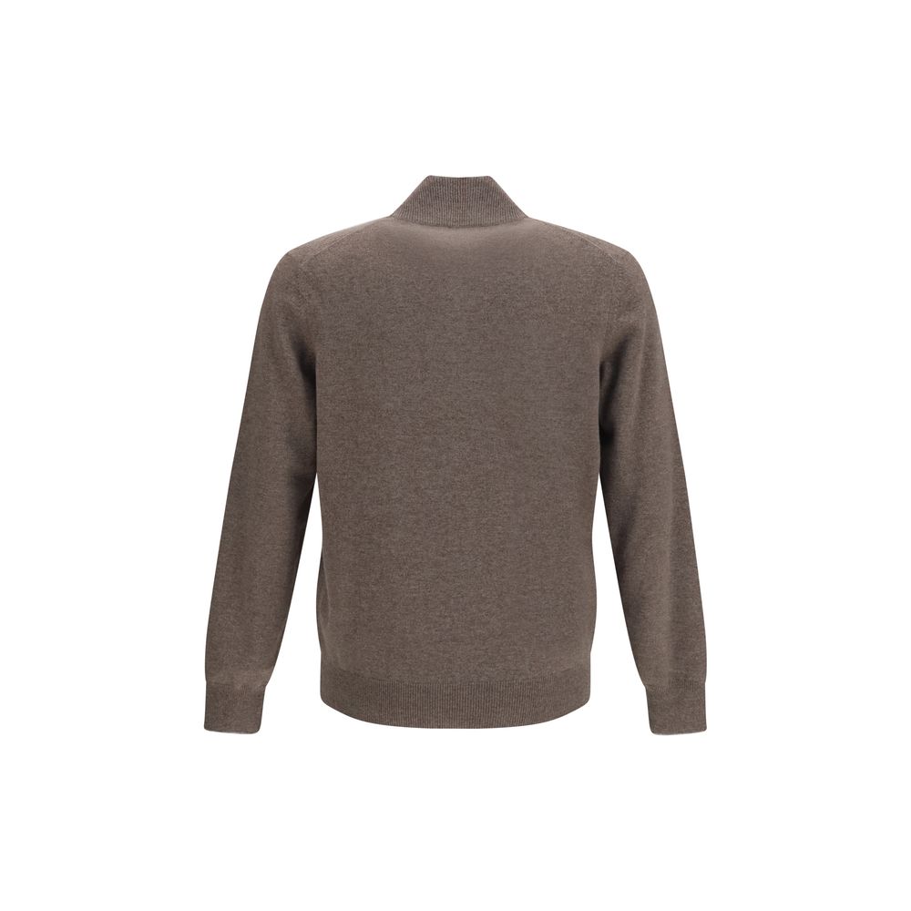Brauner Kaschmirpullover