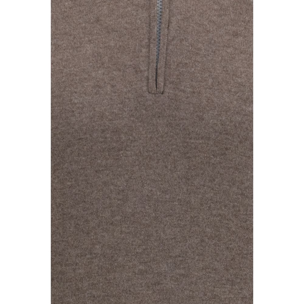 Brauner Kaschmirpullover