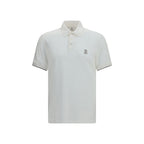 Weißes Poloshirt aus Baumwolle