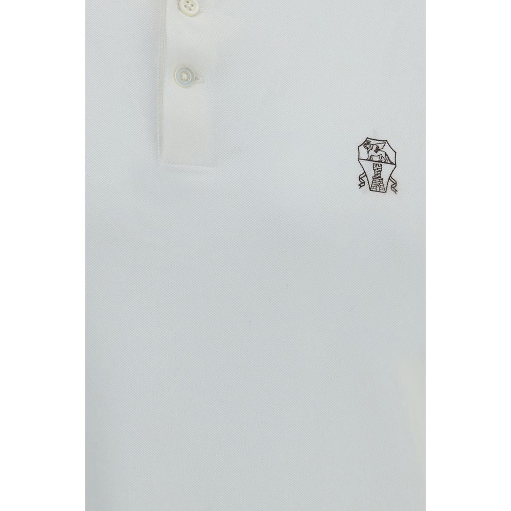 Weißes Poloshirt aus Baumwolle