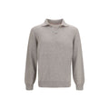Grauer Kaschmir-Pullover