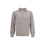 Grauer Kaschmir-Pullover