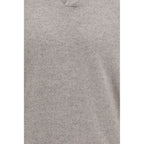 Grauer Kaschmir-Pullover