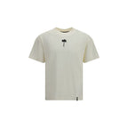 Beiges Baumwoll-T-Shirt