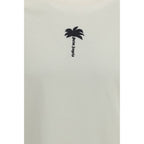 Beiges Baumwoll-T-Shirt