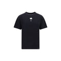 Schwarzes Baumwoll-T-Shirt