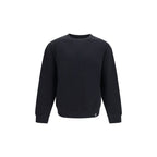 Schwarzer Baumwoll-Sweatshirt