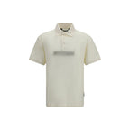 Beige Cotton Polo Shirt